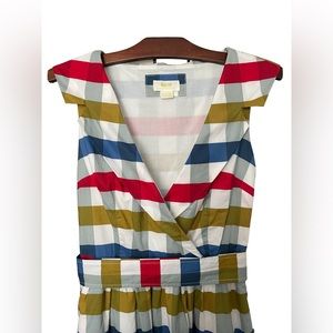 Maeve by Anthropologie Dress Cricket Club Plaid Pinafore Dress EUC Size 4